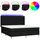 vidaXL Boxspringbett 180 x 200 cm Schwarz