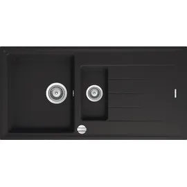 keenberk Victory S1000 schwarz rechts Einbau Granit Handbetätigung 1000 x 500 mm