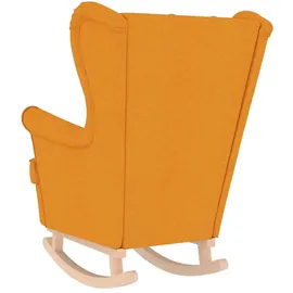 vidaXL Schaukelsessel Dunkelgelb 74x90x102 cm Stoff
