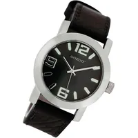 Oozoo Kinder Jugend-Uhr dunkelbraun JR203 JR Lederarmband UOJR203