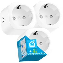Echos Smart-Home-Steckdose 3 St. Weiß
