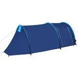vidaXL Familienzelt 4 blau/hellblau