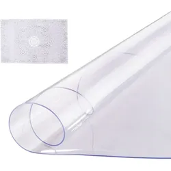 VEVOR PVC-Tischschutz Tischdecke Tischfolie 1219x1219mm Schreibtischschutz 2mm