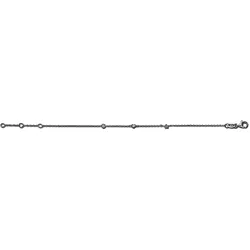 Fußkette ONE ELEMENT "Fußkettchen aus 925 Silber 25 cm", silber, Fußkettchen, Damen, Silber 925 (Sterlingsilber), Damen Silber Schmuck Rundankerkette