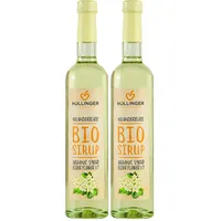 Höllinger Bio Holunderblütensirup, Holunderblüte, 500 ml (Packung mit 2)