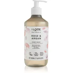 I Love Naturals Rose & Argan flüssige Seife für die Hände 500 ml