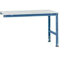 Manuflex Ansatztisch UNIVERSAL Standard, Tischplatte Kunststoff, 1500x1000, brillantblau