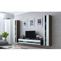 99rooms Vago New III Wohnwand Latte Weiß