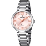 Festina Damen Analog Quarz Uhr mit Edelstahl Armband F16936/C