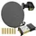 PremiumX Satelliten-Komplettanlage 80cm Satellitenschüssel Multischalter 5-8 Multiswitch Quattro LNB 24x Stecker SAT 8 Teilnehmer