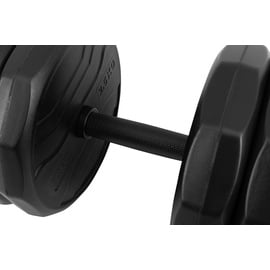 MIWEBA Sports 6in1-Hantelset, Kurzhanteln-Langhantel-Kettlebell, 25 kg, verstellbar, Sternverschluss