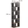 Vicco Raumteiler Eneos 60 x 186 x 24 cm Anthrazit/Goldkraft Eiche