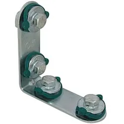 Walraven RapidRail Verbinder 6584001 90°, lang x lang, 2 Schenkel vormontiert, Stahl, elektrolytisch verzinkt
