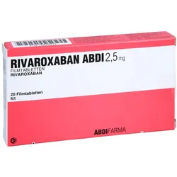 Rivaroxaban Abdi 2.5 Mg Filmtabletten 20 St