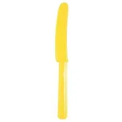 AMSCAN 552289-09 Riethmüller® 10 Messer Plastik sonnengelb