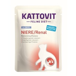 KATTOVIT Feline Diet Nassfutter Katze Niere/Renal Adult Ente 24x85 g