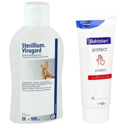 Sterillium Virugard Lösung & Baktolan protect Salbe