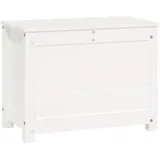 vidaXL Truhenbank Weiß 60 x 32 x 45,5 cm
