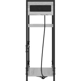 vidaXL Nachttisch Grau Sonoma 40 x 27 x 76 cm Holzwerkstoff