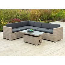 Merxx Gartenmöbelset »Bellante«, 6 Sitzplätze, Stahl/Kunststoff, inkl. Kissen