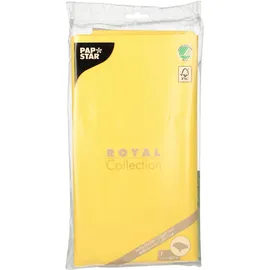 Papstar Tischdecke Tissue ROYAL Collection 120 x 180 cm Gelb