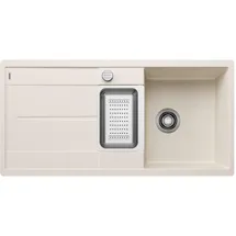 Blanco Metra 6 S-F links Flächenbündig silgranit softweiß Handbetätigung 990 x 490 mm