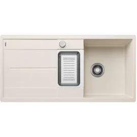 Blanco Metra 6 S-F links Flächenbündig silgranit softweiß Handbetätigung 990 x 490 mm