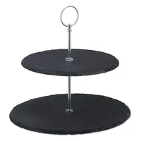 Relaxdays Etagere anthrazit 23,0 cm