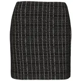 Comma, Miniröcke Damen Kariert Schwarz/ Silber 34