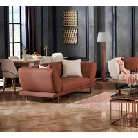 JVmoebel 2-Sitzer Sofa Wohnzimmersofa Polstersofa Relaxsofa Couch Sitzmöbel bequem, Made in Europa braun