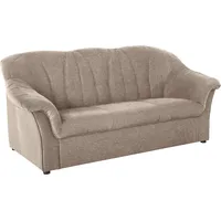 3-Sitzer DOMO COLLECTION "Pegnitz für kleine Räume, Breite 185cm", braun (braun, beige), B:185cm H:82cm T:82cm, 100% Polyester, Sofas, zeitlos, elegante Armlehnen, komfortabel
