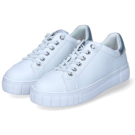 Marco Tozzi Damen Schnürschuh Plateau Sneaker 2-23717-41, Größe:37 EU, Farbe:Weiß