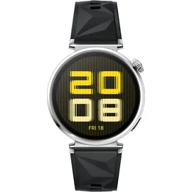 Huawei Watch GT 5 41 mm Silber Fluorelastomer-Armband Schwarz