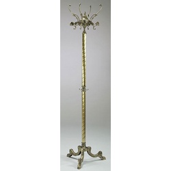 Casa Padrino Luxus Barock Garderobenständer Messing / Bronze 45 x 45 x H. 174 cm - Edler Messing Kleiderständer - Barock Garderoben Hotel Möbel