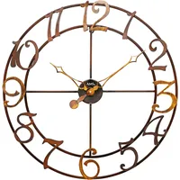 AMS Wanduhr "W9566", braun, Wanduhren, Damen, B/H/L: 5cm, Wanduhr,