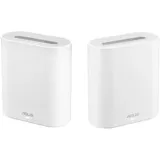 Asus EBM68(2PK) - Expert WiFi 6 Mesh Wi-Fi System (bis zu 5 SSIDs, benutzerdefiniertes Gästeportal, 2,5 Gbit/s Port, Netzwerksicherheit auf Enterprise-Niveau, einfache Verwaltungs-App)