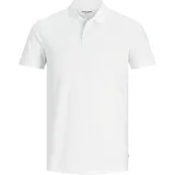 JACK & JONES Poloshirt Basic mit Slim Fit in Weiß-L