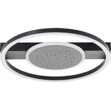 BRElight Brelight, Wandleuchte + Deckenleuchte Reno LED Deckenleuchte 37x37cm schwarz 2400 lm, 3000 K, Sternenglanz, schwarz