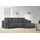 OTTO home Ecksofa OTTO HOME "BEATRICE optionale Schlafsofa mit Bettkasten, B/T/H: 265/170/86 cm", grau (dunkelgrau), B:265cm H:86cm T:170cm, 100% Polyester, Sofas, Ecksofa, L-Form, wahlweise auch mit Bettfunktion und Bettkasten