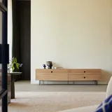 Tikamoon Jeanne TV-Schrank 200 cm Beige Holz