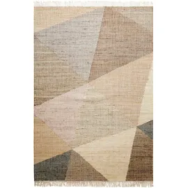 Green Looop Teppich GREEN LOOOP "Vincent GL-82111", braun, B:80cm H:4mm L:150cm, Baumwolle, Jute, Teppiche, Teppich, Naturfaser Teppich aus 80% Jute 20% Baumwolle, mit Fransen, Wohnzimmer