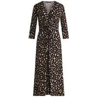 Betty Barclay Midikleid Raffung Braun/Beige 40
