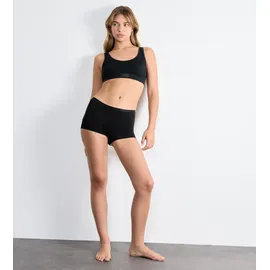 SLOGGI GO Daily Cotton Shorts Schwarz Baumwolle, Large Damen,