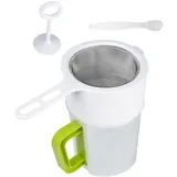 Cabilock 1satz Mehrzweck Lebensmittel Filter Für Sojamilch Und Fruchtsäfte Filterbecher Mit Mesh Reinigungsbürste Und Mesh Hygienisch Und Einfach Zu Bedienen