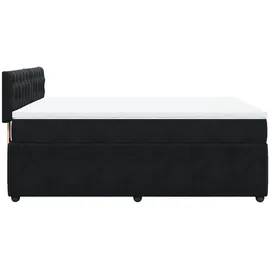vidaXL Boxspringbett 160 x 200 cm Schwarz