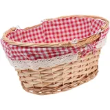 Sosoport Picknickkorb Diverse Picknickdecke Gras Wäschekorb ablagekörbe kühlkorb einkaufskorb für Paare Obstkorb Exquisite Foto-Requisite Essen Gemüsekorb Weide rot