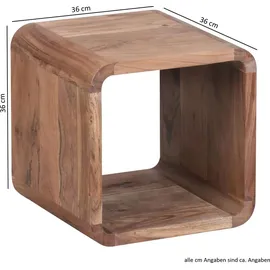 FineBuy Couchtisch FB25167 Massivholz 2er Set