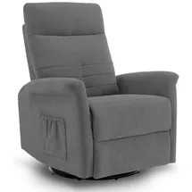 MCombo M MCombo Relaxsessel Fernsehsessel mit Liegefunktion Manuell, tv Sessel mit Wippfunktion & Drehfunktion, 360° Drehbar, 7011