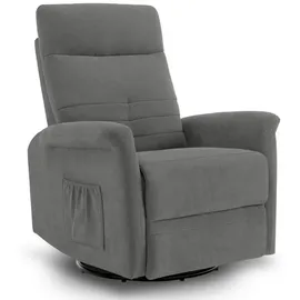 MCombo M MCombo Relaxsessel Fernsehsessel mit Liegefunktion Manuell, tv Sessel mit Wippfunktion & Drehfunktion, 360° Drehbar, 7011