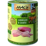 MAC's MACs Dog Kaninchen Rind & Gemüse 400g (Menge: 6 je Bestelleinheit)